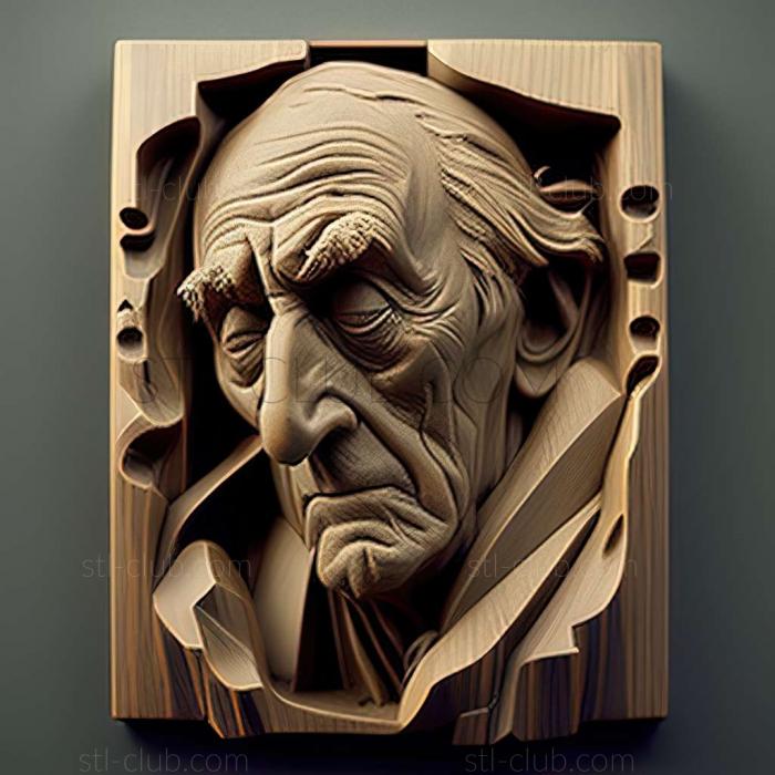 3D model Harry Hambro Howe American artist (STL)